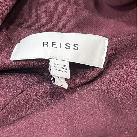 Reiss Dress 6 Cecile Tuxedo Bodycon Midi Longline Blazer Strong Shoulder New - Picture 8 of 10